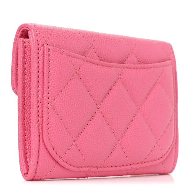 Chanel Caviar Quilted Coin Purse Pink in Pink Caviar leather from FASHIONPHILE, photo 3 of 8