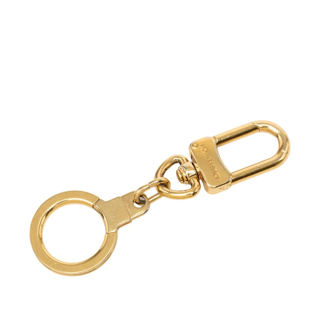 Gold Louis Vuitton Gold Plated Bolt Extender Key Ring in Gold from Designer Revival