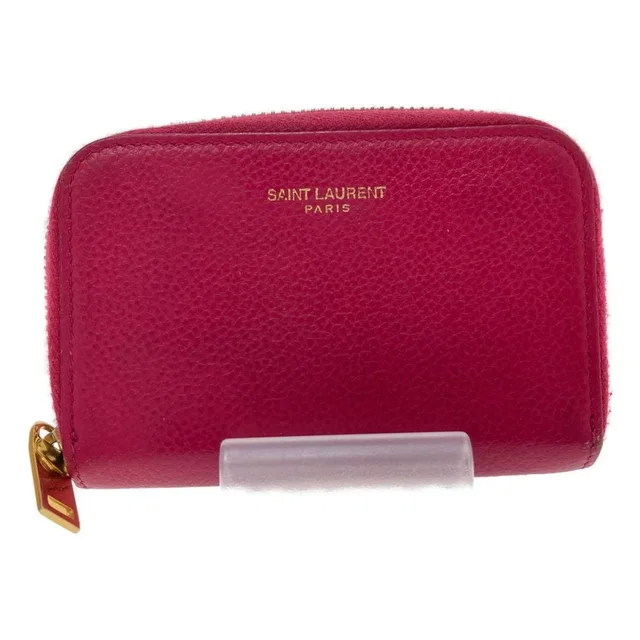 Saint Laurent Coin Card Case Round Zipper from The Reluxe
