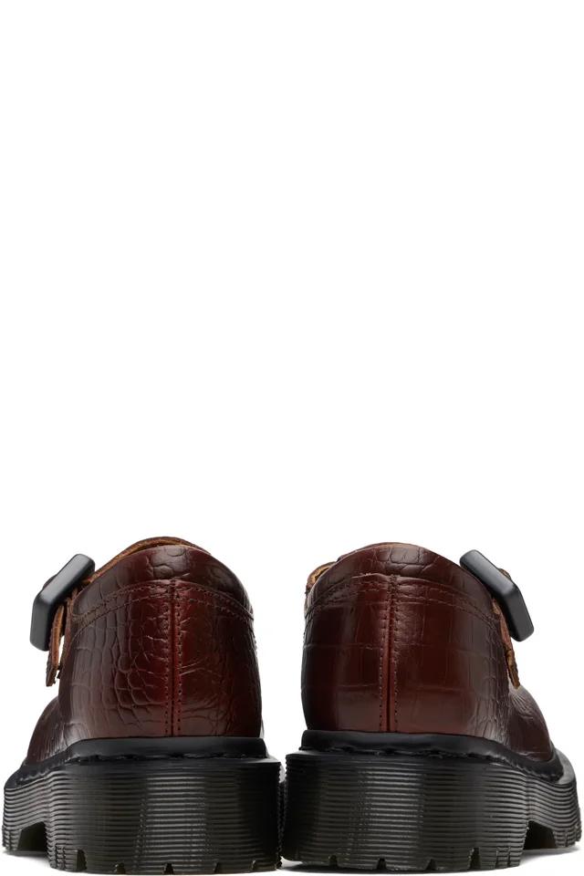 Dr. Martens Burgundy Regina Mary Jane Loafers, photo 2 of 5 from SSENSE