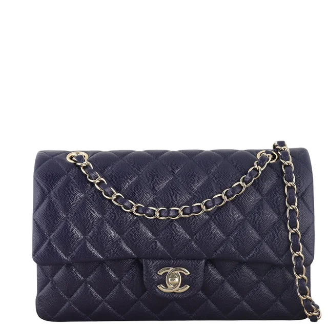 Chanel Classic Double Flap Medium Caviar in Caviar leather from Luxe.It.Fwd