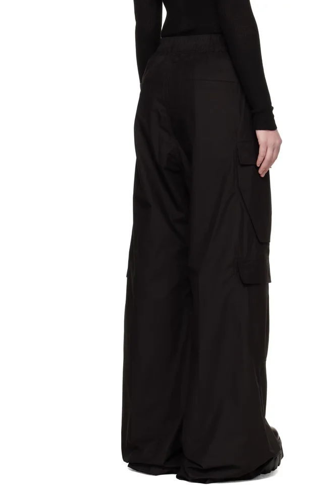 Rick Owens Black Temple Cargobelas Cargo Pants, photo 3 of 4 from SSENSE