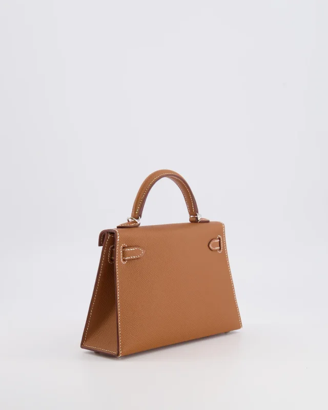 Hermès Mini Kelly II 20 Bag in Gold Epsom leather from Sellier, photo 9 of 21