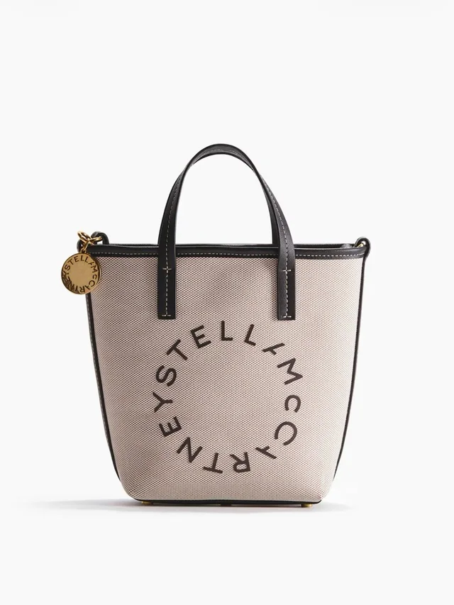 Stella McCartney Beige And Brown Small Canvas Bag in brown|red Canvas from Poshmark, photo 1 of 1