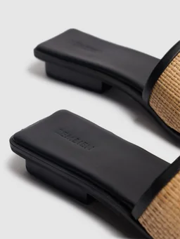 Bembien Slip-on sandals with wide band in 60% Cow, 40% Raffia, photo 5 of 5 from LUISAVIAROMA