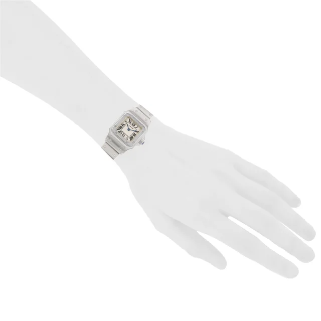 Santos small model watch in steel, Ref: Cartier - 1565, circa 2010 from Collector Square, photo 3 of 3