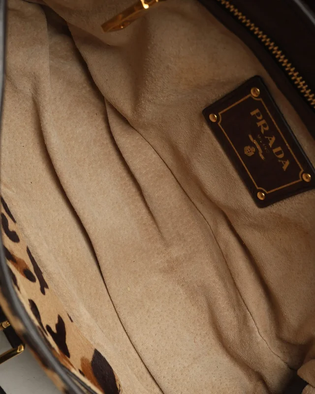 Prada Leopard Fur Chain Hobo Bag in Leather from A Retro Tale, photo 9 of 10