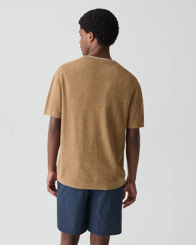 Theory Kolben Tee in Pacific Linen, photo 4 of 6 from Theory