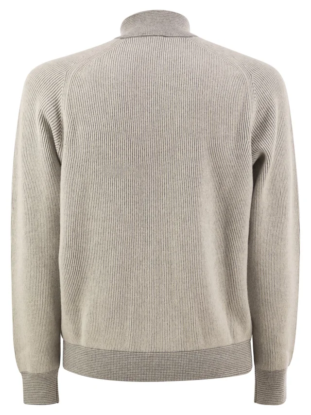 Peserico Long-sleeve ribbed casual jacket, photo 3 of 4 from SENSER