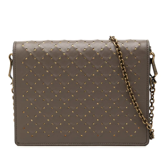 Brown Bottega Veneta Studded Nappa Catena Wallet On Chain Crossbody Bag in Brown Nappa leather from Designer Revival, photo 1 of 1