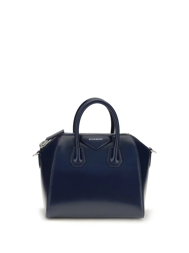 Givenchy Top Handle Bag — Blue Calf Leather Bos Taurus in Blue Calfskin from HEWI