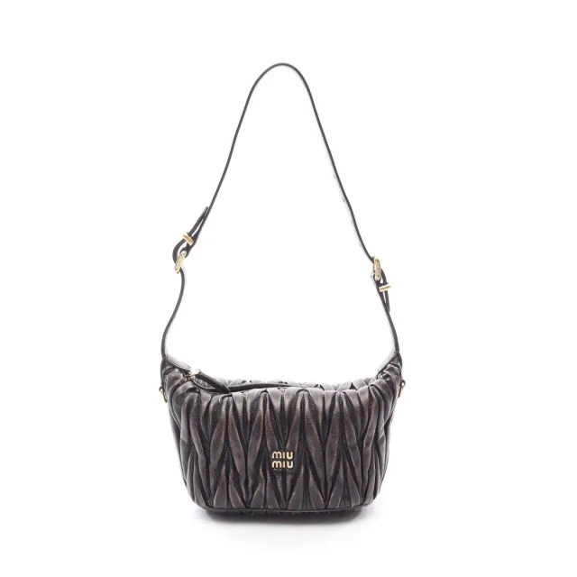 Miu Miu Matelassé leather 2way handbag in Brown Leather from LuxUness, photo 5 of 5