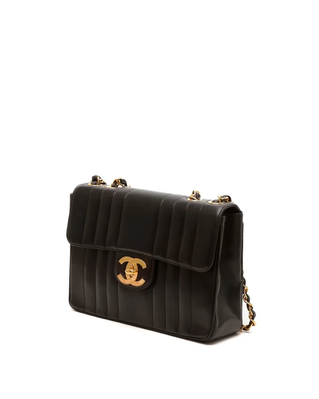 Chanel Jumbo Vertical Single Flap Bag in Lambskin from A Retro Tale, photo 2 of 8