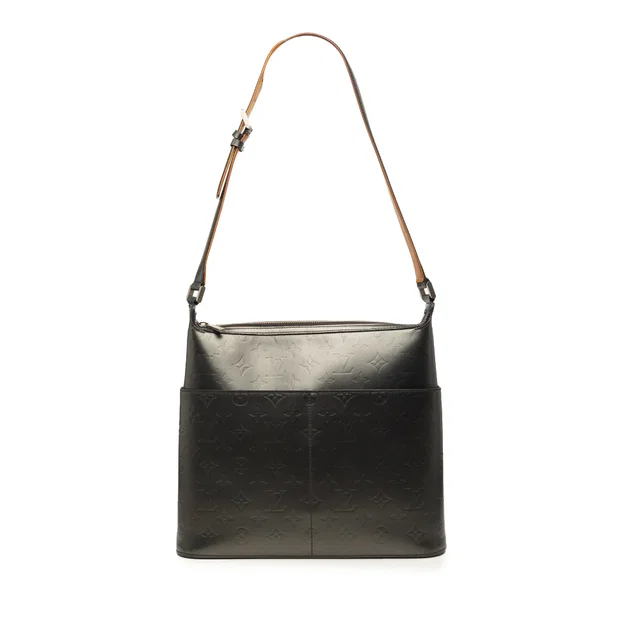 Gray Louis Vuitton Monogram Mat Sutter Shoulder Bag in Grey from Designer Revival