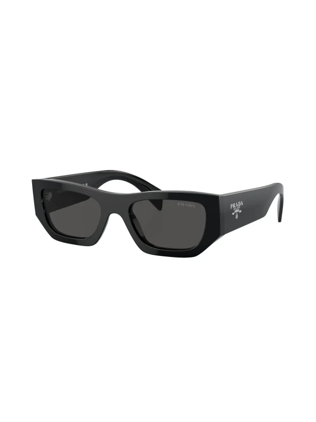 Prada Eyewear logo-lettering geometric sunglasses, photo 2 of 2 from FARFETCH