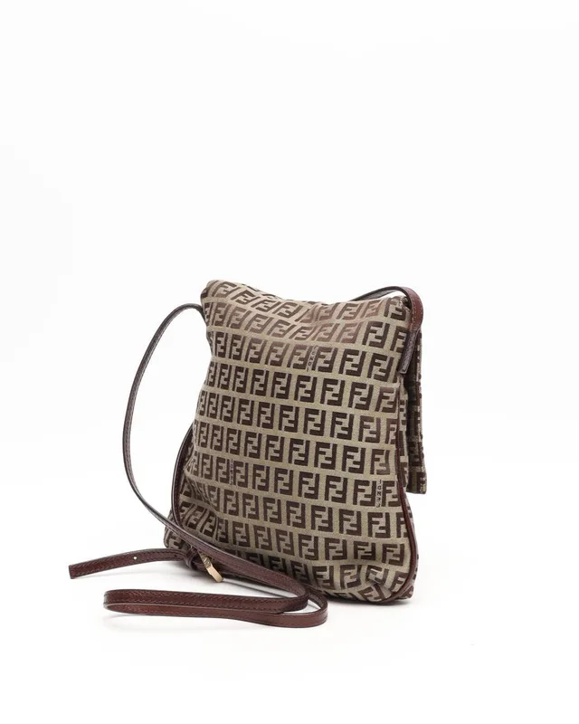Fendi Zucchino Crossbody Bag in Canvas from A Retro Tale, photo 3 of 12