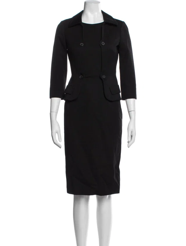 Jil Sander Vintage 2012 Dress Set in black from The RealReal