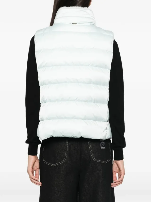 Herno quilted faux-fur-trim gilet, photo 4 of 5 from SENSER