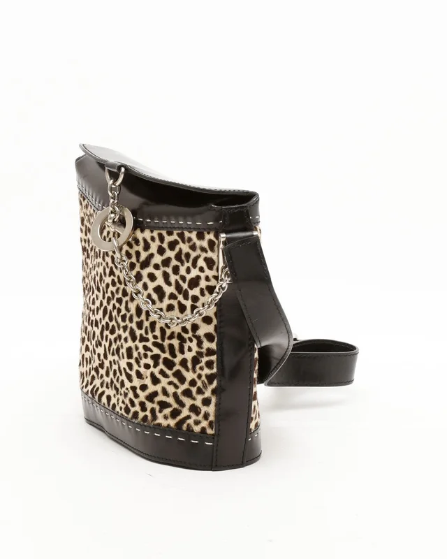 Celine Leopard Pony Bucket Bag in Leather from A Retro Tale, photo 2 of 9