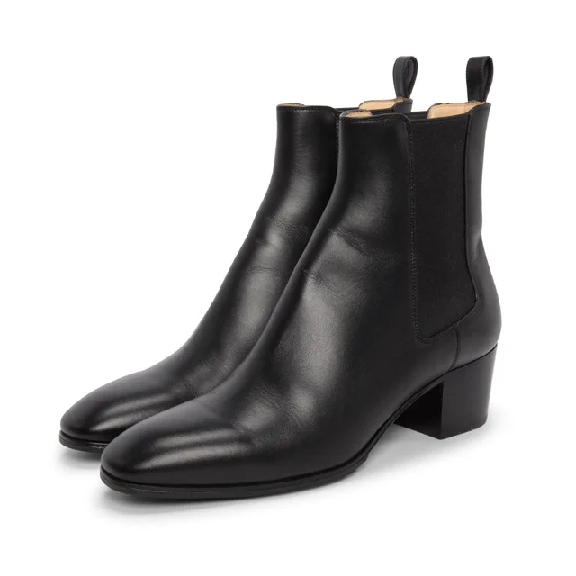 Christian Louboutin Gadessita 55 Boots 38.5 in Black Calfskin from Blue Spinach