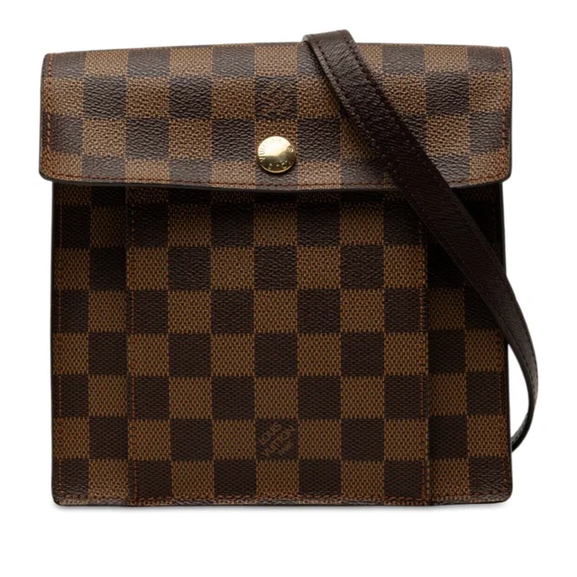 Brown Louis Vuitton Damier Ebene Pimlico Crossbody Bag in Brown Canvas from Designer Revival