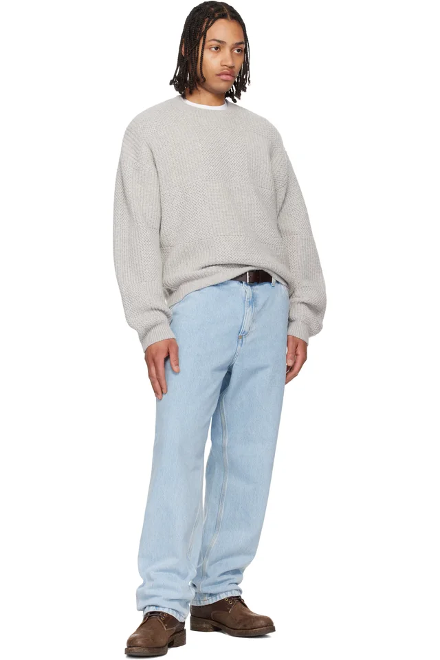 Carhartt Work In Progress Blue Single Knee Jeans, photo 5 of 5 from SSENSE