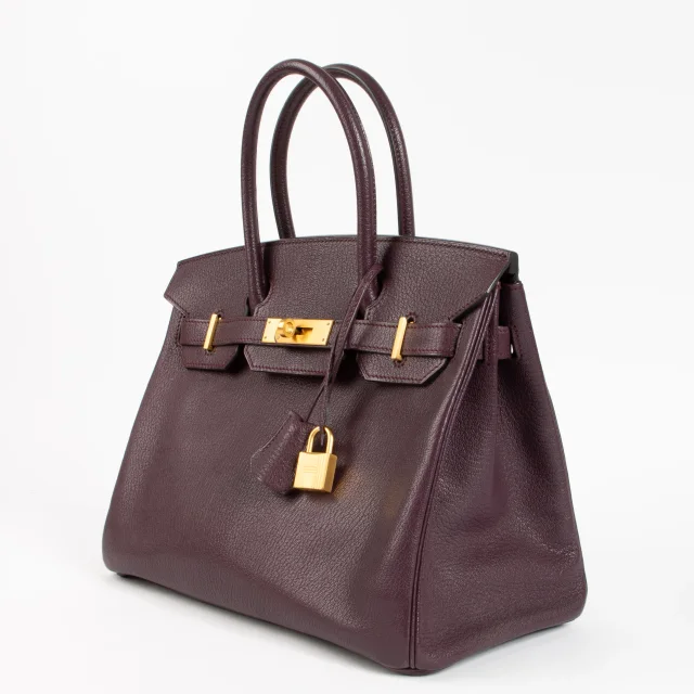 Hermès HSS Birkin 30 Quetsche Chevre Mysore BGHW in Goatskin from Labellov, photo 3 of 13