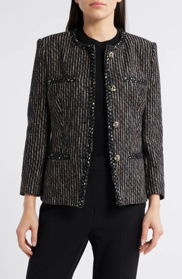 BOSS Jia Stripe Tweed Jacket from Nordstrom Rack, photo 1 of 1