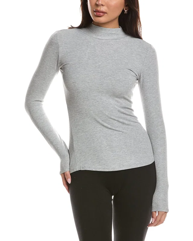 Barefoot Dreams Malibu Collection Ultra Soft Rib Mock Neck Pullover, image 1 of 1 from Rue La La