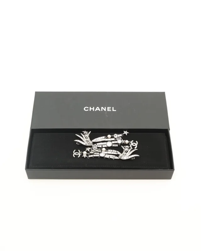 Chanel Coco Mark Rhinestone Clip-on Earrings from A Retro Tale, photo 5 of 5