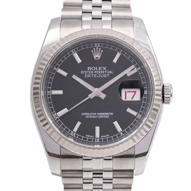 Rolex Datejust 36mm 116234 Automatic Black in Black from VINTAGE QOO TOKYO