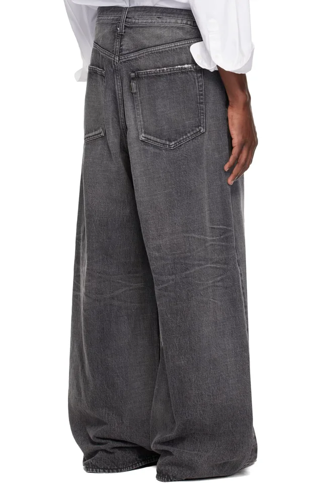 sacai Black BEYONDEXX Jeans, photo 3 of 4 from SSENSE
