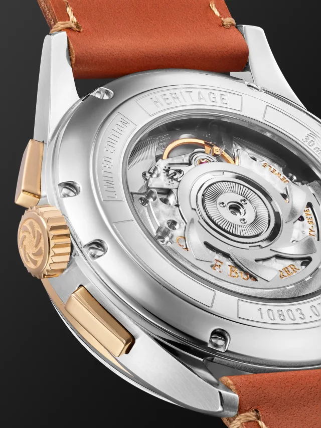 CARL F. BUCHERER Heritage BiCompax Annual Limited Edition Automatic Chronograph 18-Karat Rose Gold and Stainless Steel Watch, Ref. 00.10803.07.42.01 $11,600 30% off $8,120…, photo 3 of 9 from MR PORTER