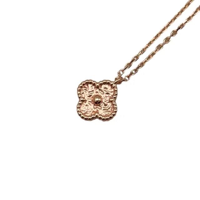Van Cleef & Arpels Necklace Suit Alhambra Pendant Rose Gold&arpels in Pink from The Reluxe