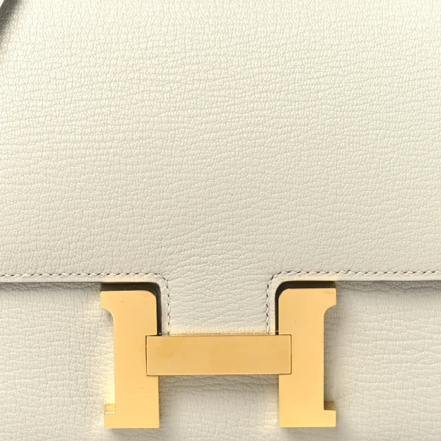 Hermès Chevre Mysore Constance 18 Gris Perle in Grey Goatskin from FASHIONPHILE, photo 8 of 10