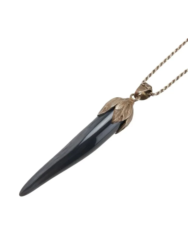 Dolce & Gabbana Black Horn Sv 925 Corno Necklace in white from Grailed