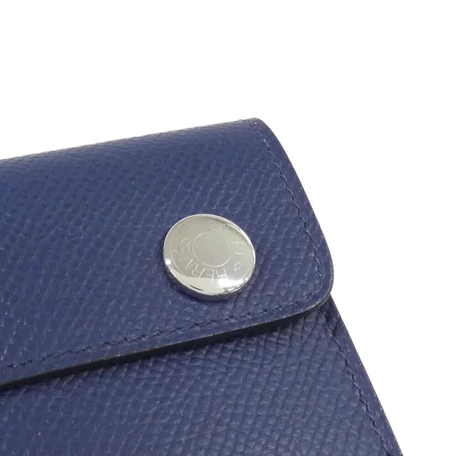 Hermès Hermes Snap 087065CK Card Case in BLUE NAVY(ブルー ネイビー) / PALLADIUM(SILVER)/パラジウム(シルバー)金具 from KOMEHYO, photo 3 of 6