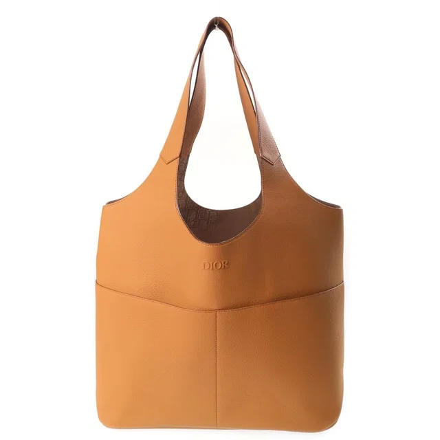 Dior Prive Tote Bag Leather Brown in Brown Leather from The Reluxe