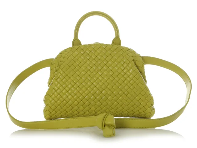 Bottega Small Kiwi Padded Intrecciato Top Handle Bag in Woven leather from Ann's Fabulous Finds, photo 4 of 9