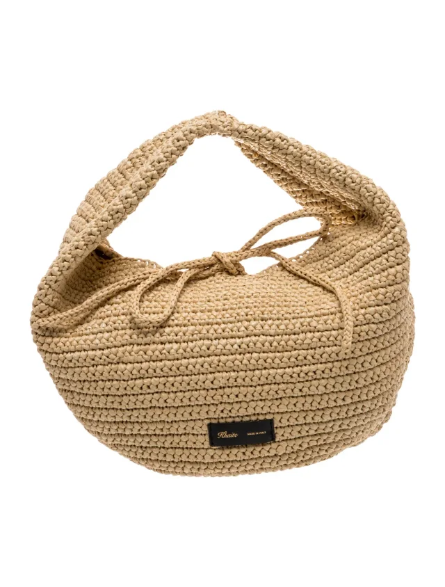 Khaite Top Handle handbags in Raffia from The RealReal