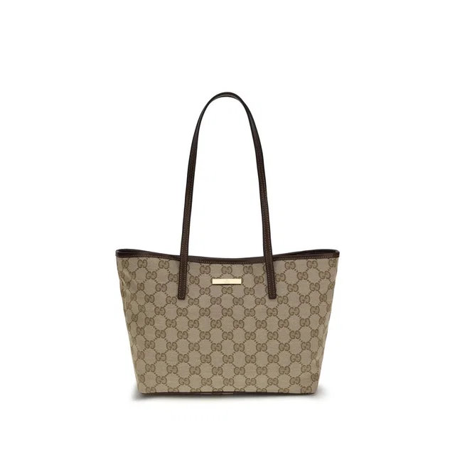 Gucci Beige Fabric Handbag in Beige Leather from HEWI