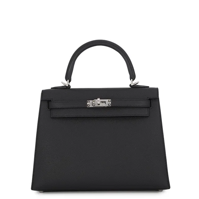 Hermès Kelly Sellier Black Epsom Size 25 in Black Epsom leather from GALLERY RARE