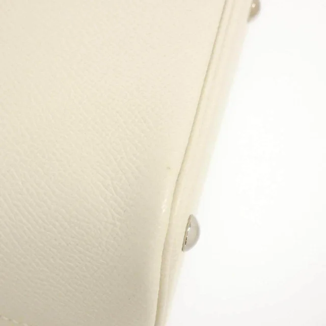 Hermès Bolide25 Epsom handbag in White Calfskin from LuxUness, photo 4 of 10