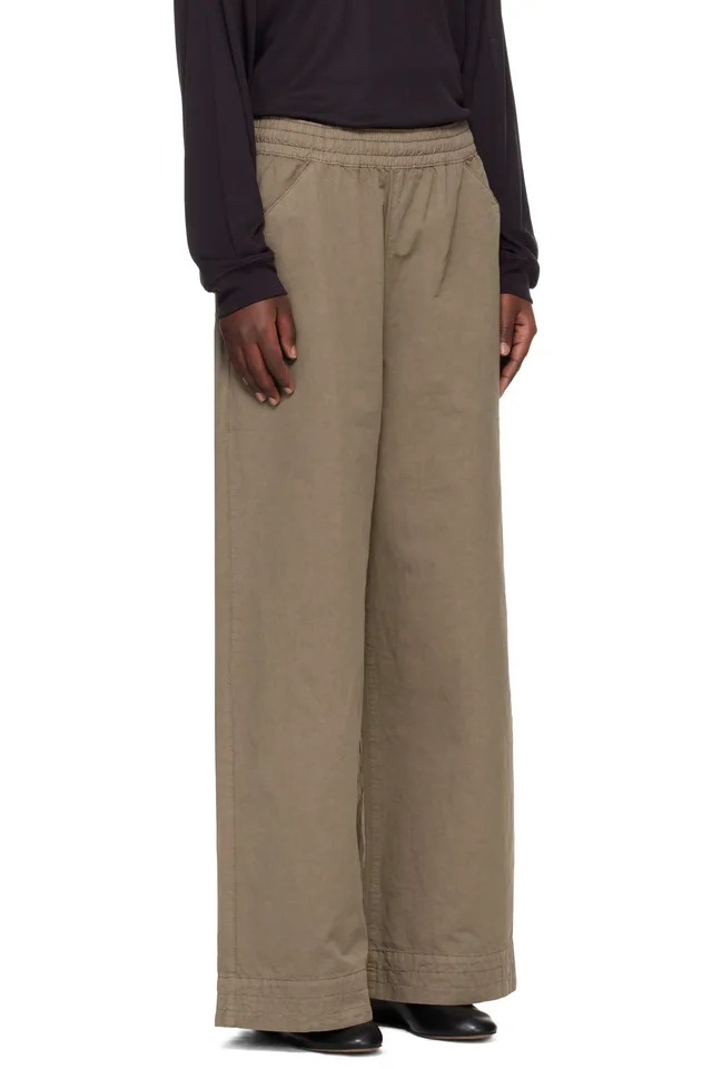 YMC Khaki Envelope Trousers, photo 2 of 4 from SSENSE