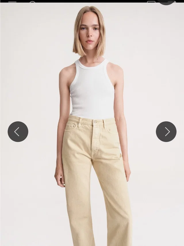 TOTEME Straight-Leg Jeans In Soft Cream in neutral|brown from Poshmark