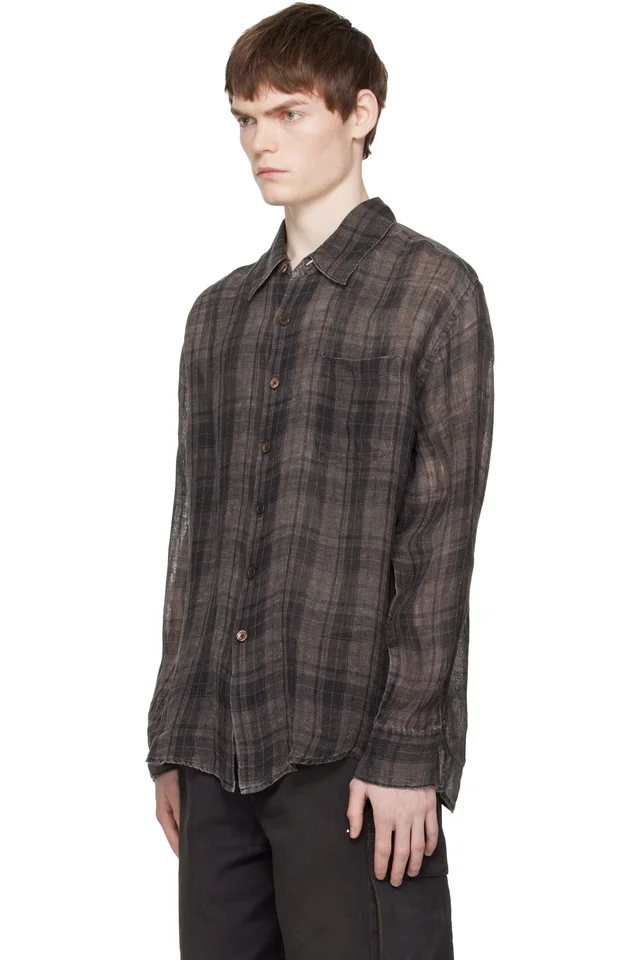 OUR LEGACY Brown Above Shirt, photo 4 of 5 from SSENSE