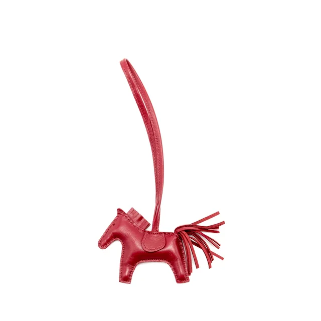 Hermès Rodeo PM Bag Charm rubis Stamp Y in Leather from EMIER