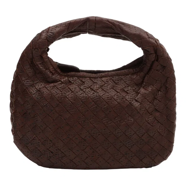 Bottega Veneta Intrecciato Hobo Bag Mini Brown in Brown Woven leather from VINTAGE QOO TOKYO