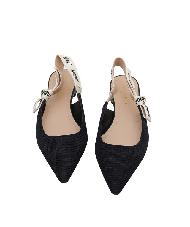 Dior J'Adior Black Slingback Flat Size 36 in Black from Luxury Promise