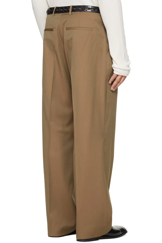 OUR LEGACY Tan Borrowed Chino Trousers, photo 3 of 5 from SSENSE